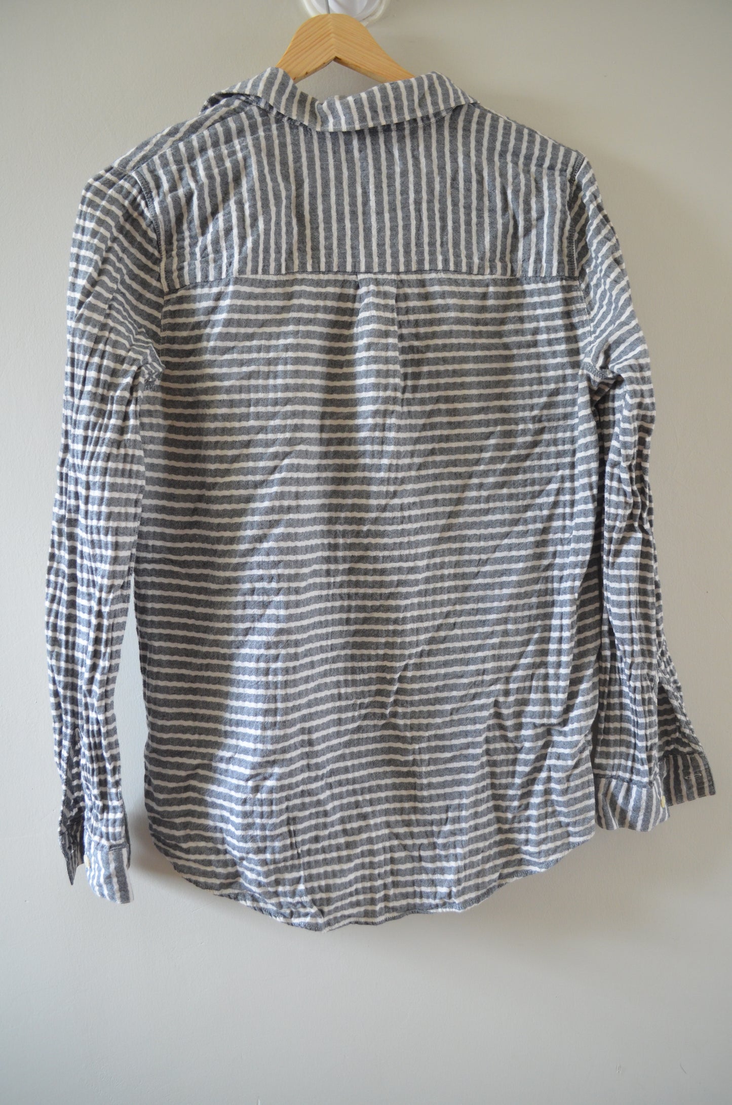 Grey & White Striped Shirt