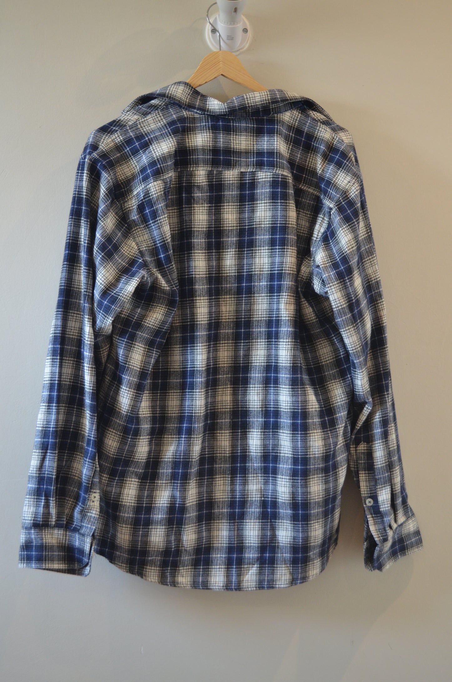 Men's Blue Flannel Shirt