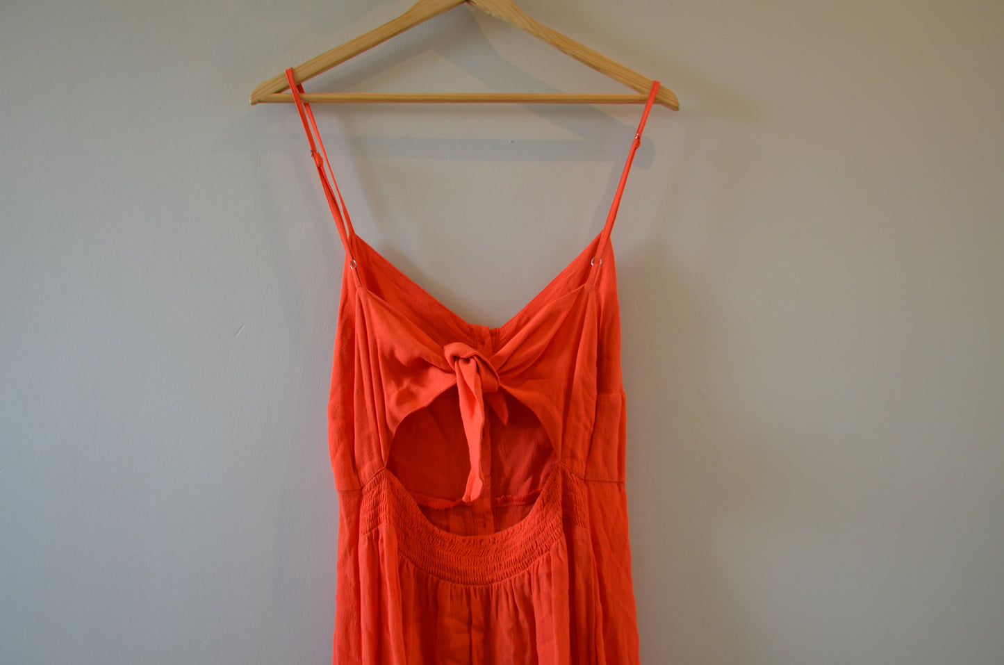 Orange Tie Back Dress