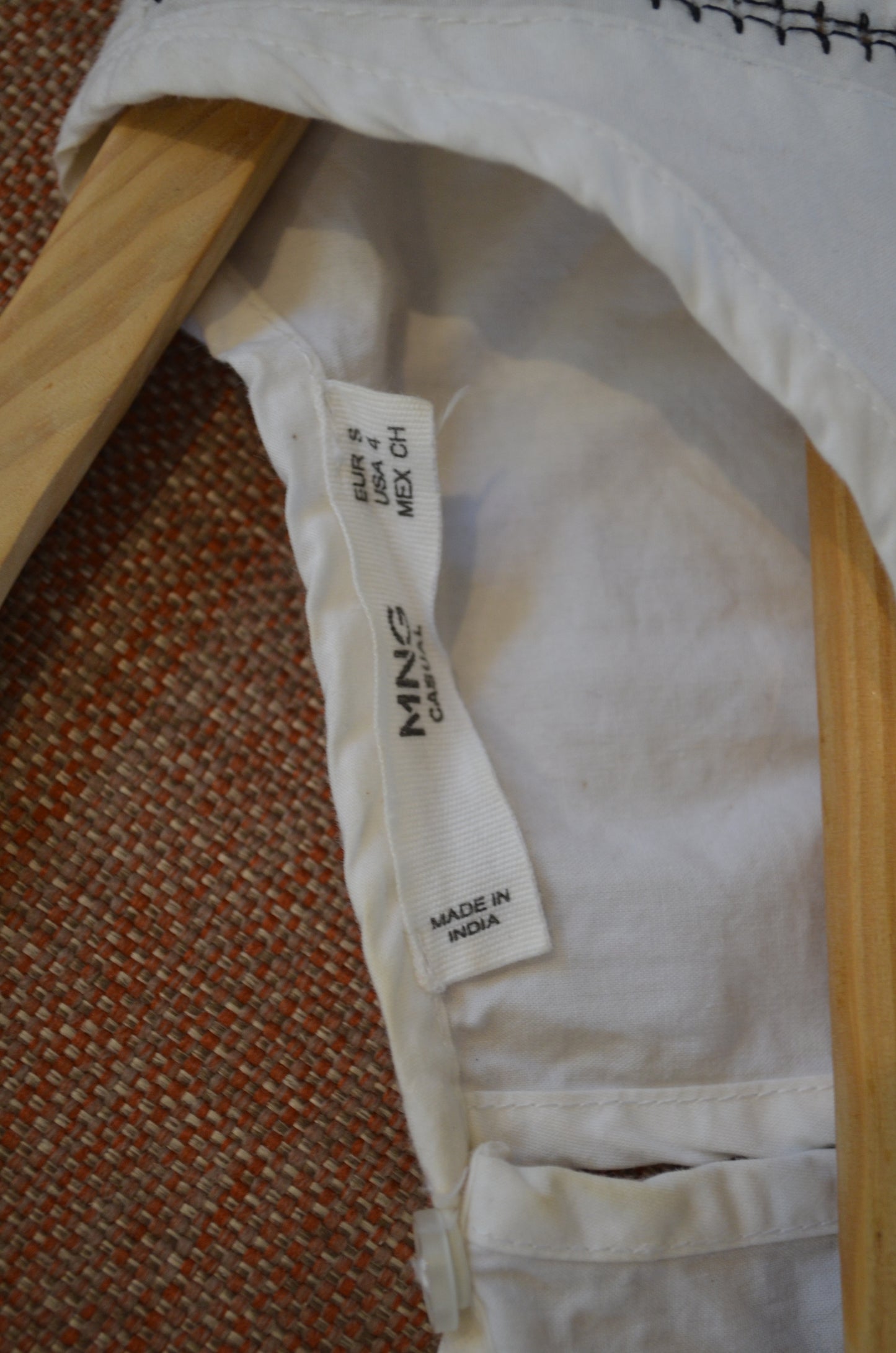 Blouse with Black Embroidery