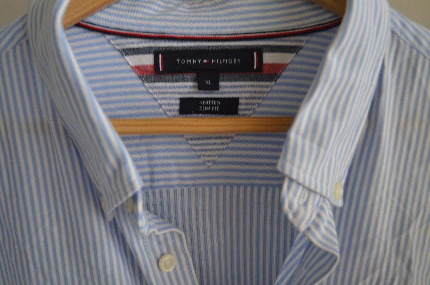 Men's Blue & White Stripe Shirt