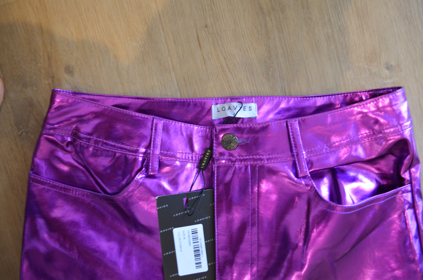 Purple Metallic Pants