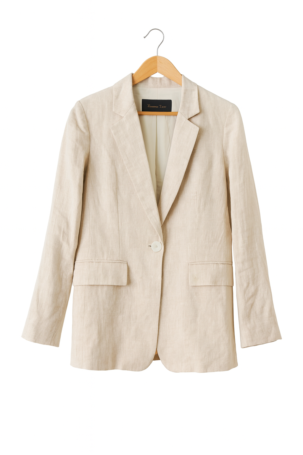 Cream Linen Blazer