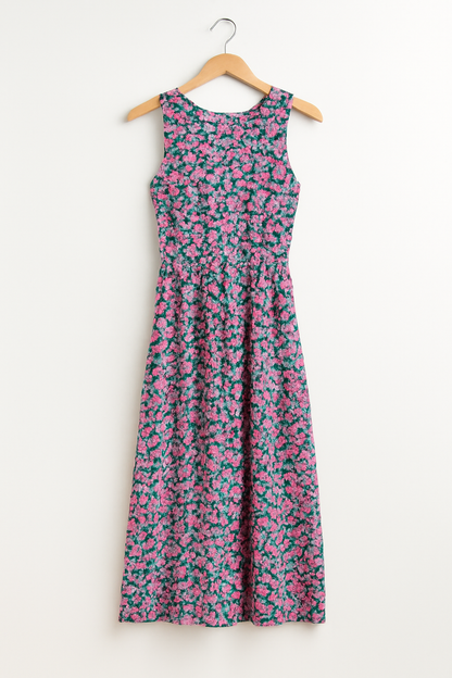 Sleeveless Floral Midi Dress