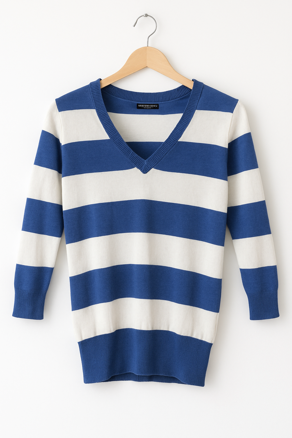 Blue & White Sweater