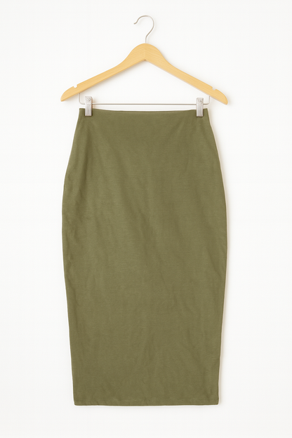 Olive Bodycon Skirt