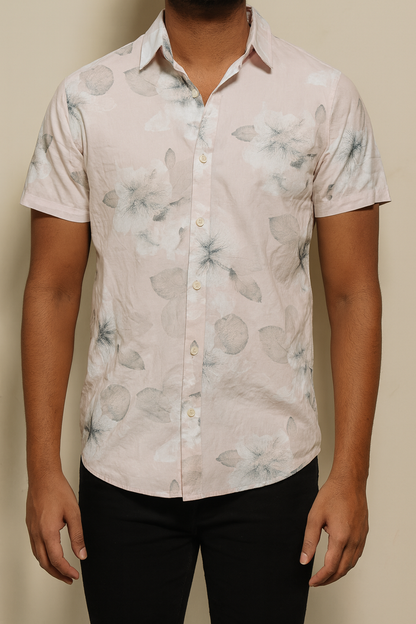 Men's Floral Short Sleeve Shirt