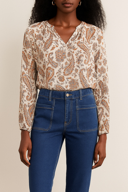 Denim Jeans with Elastic Waist