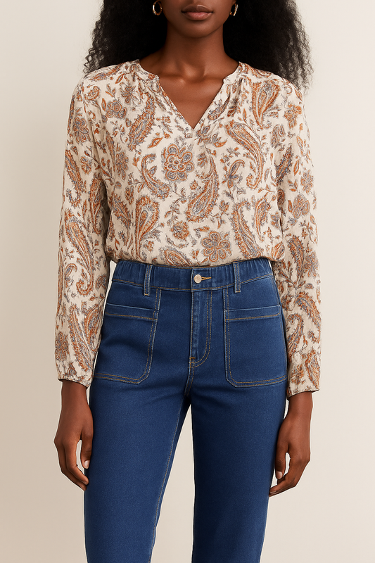 Denim Jeans with Elastic Waist