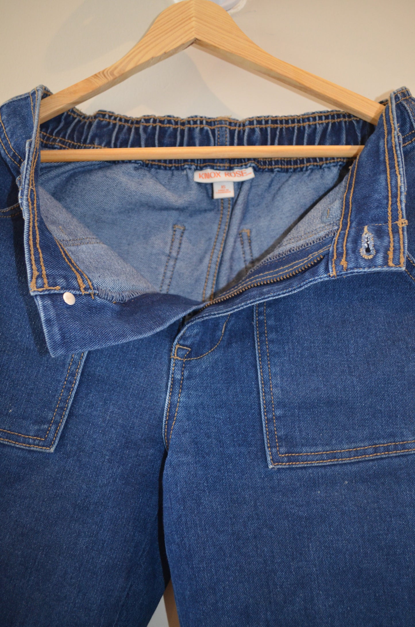 Denim Jeans with Elastic Waist