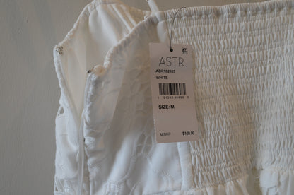 Lace Midi White  Dress