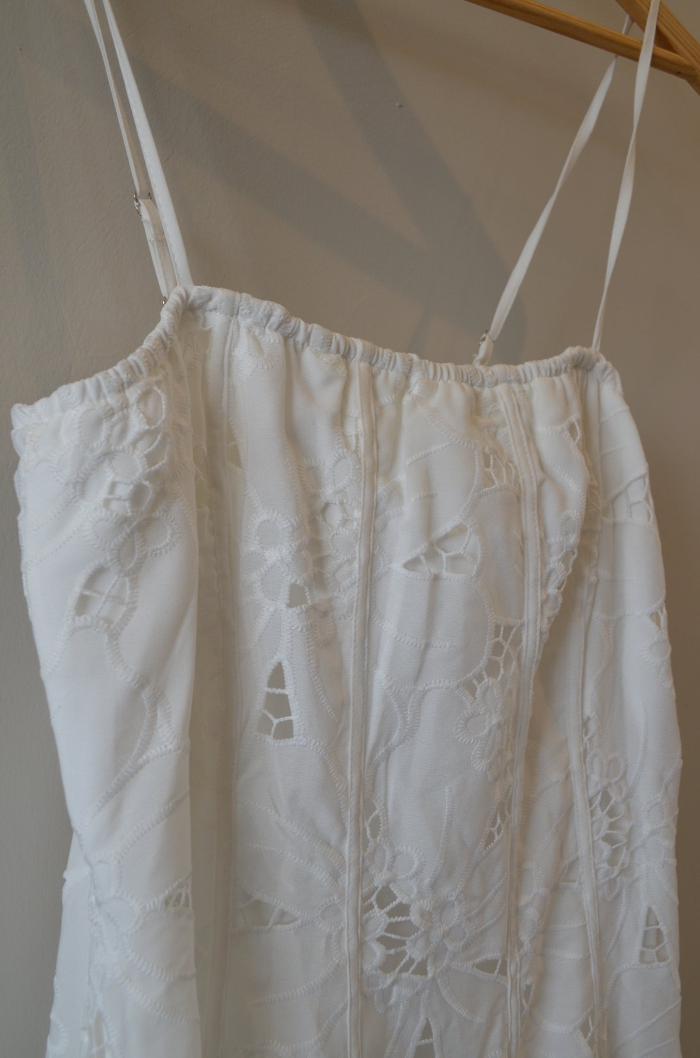 Lace Midi White  Dress