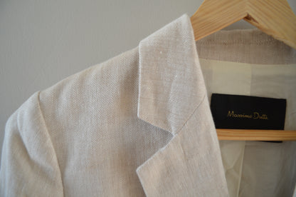 Cream Linen Blazer
