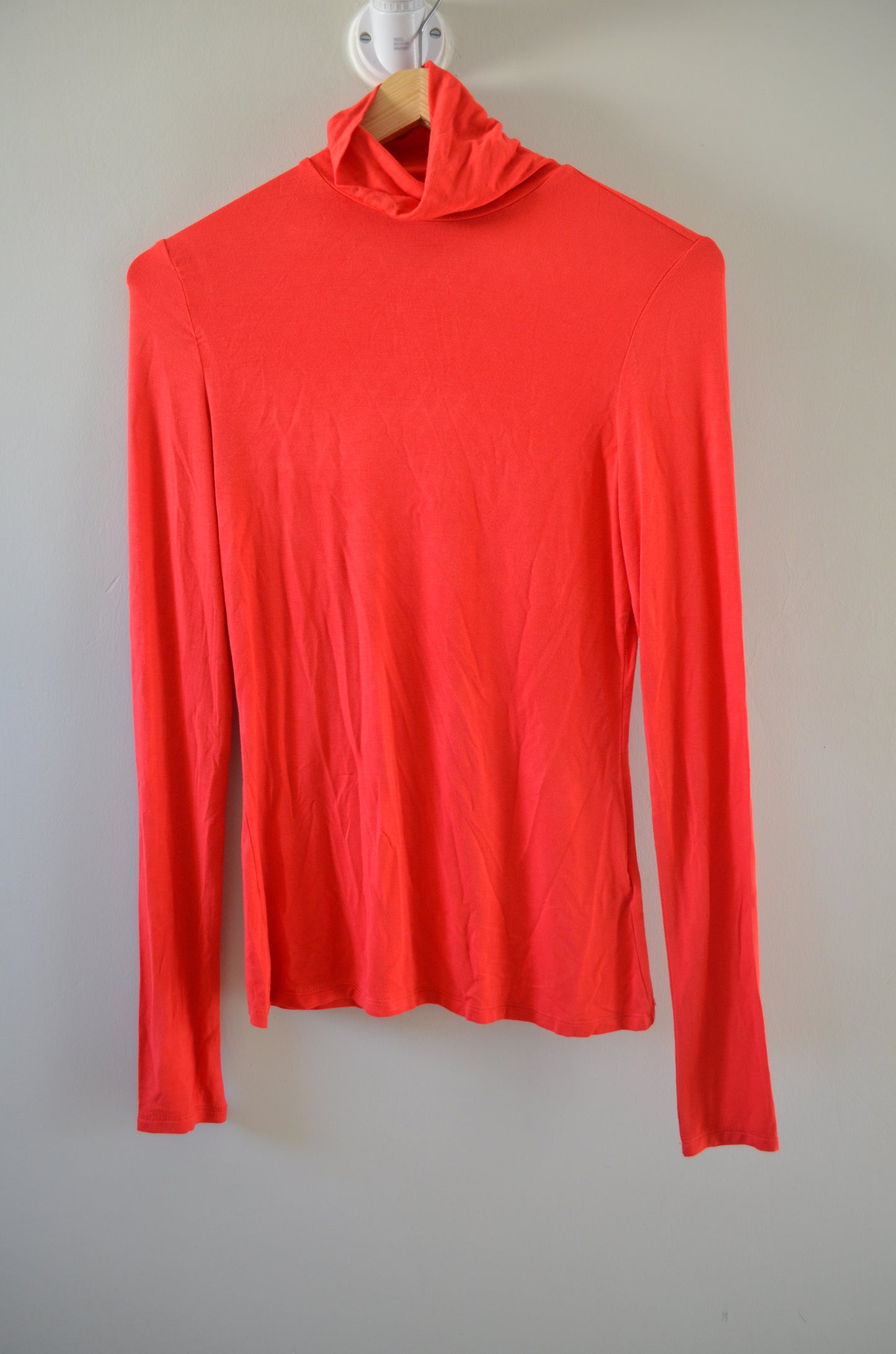 Vermillion Stretchy Turtleneck Top