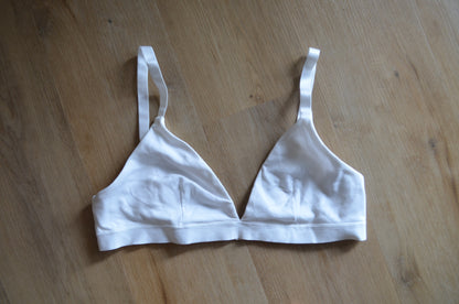 Black Ribbed Non-Padded Bra