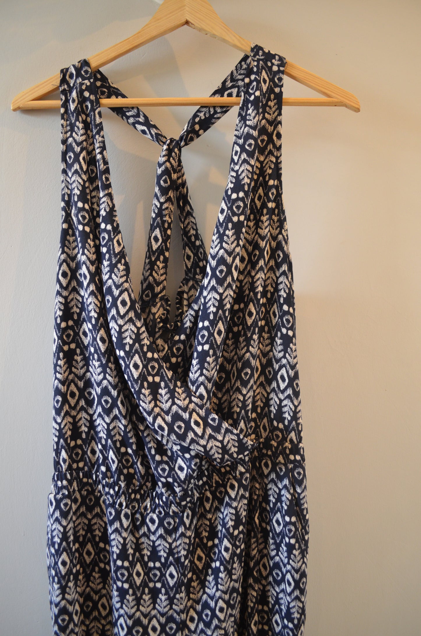 Patterned Long Jumpsuit