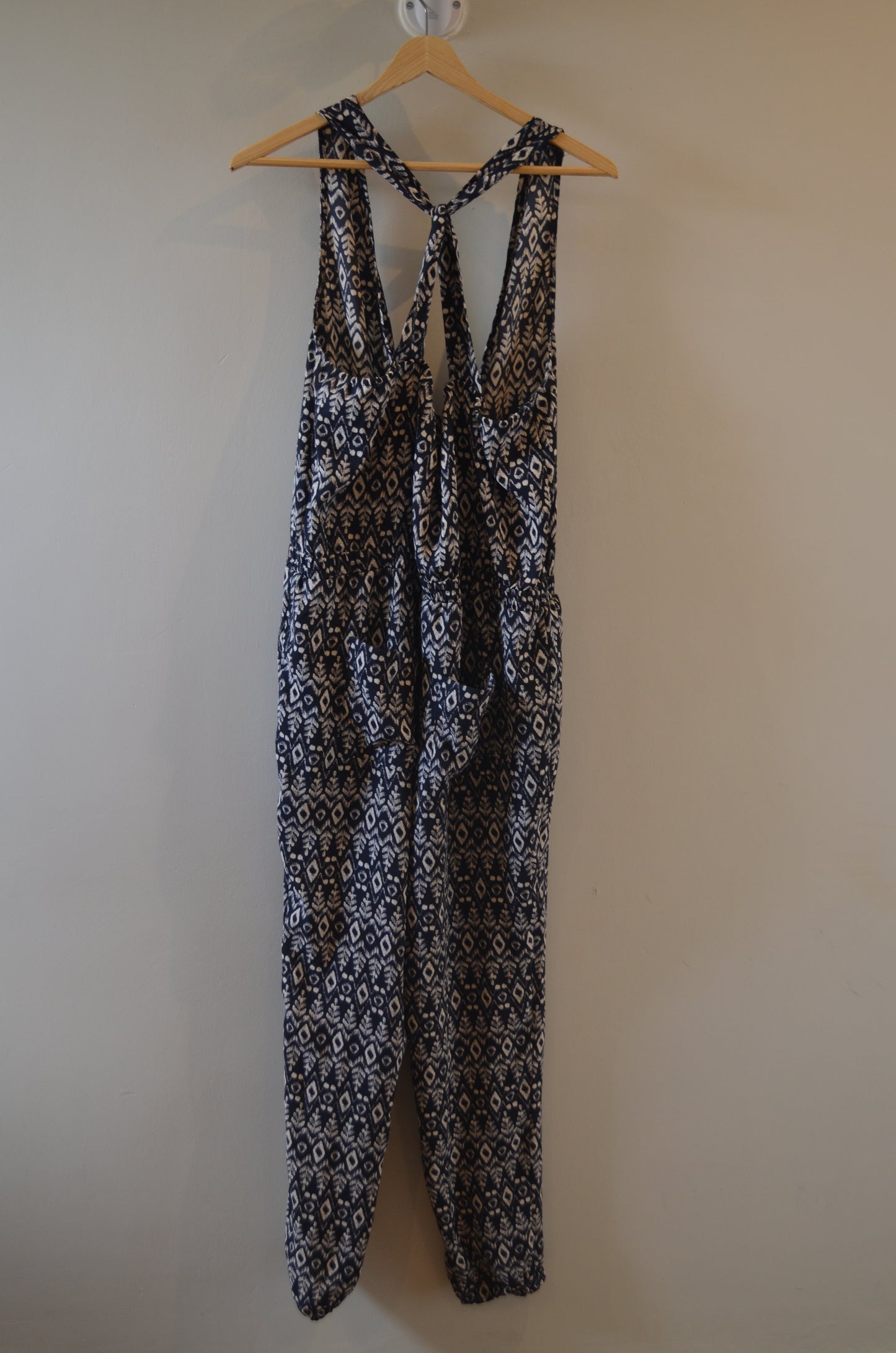 Patterned Long Jumpsuit