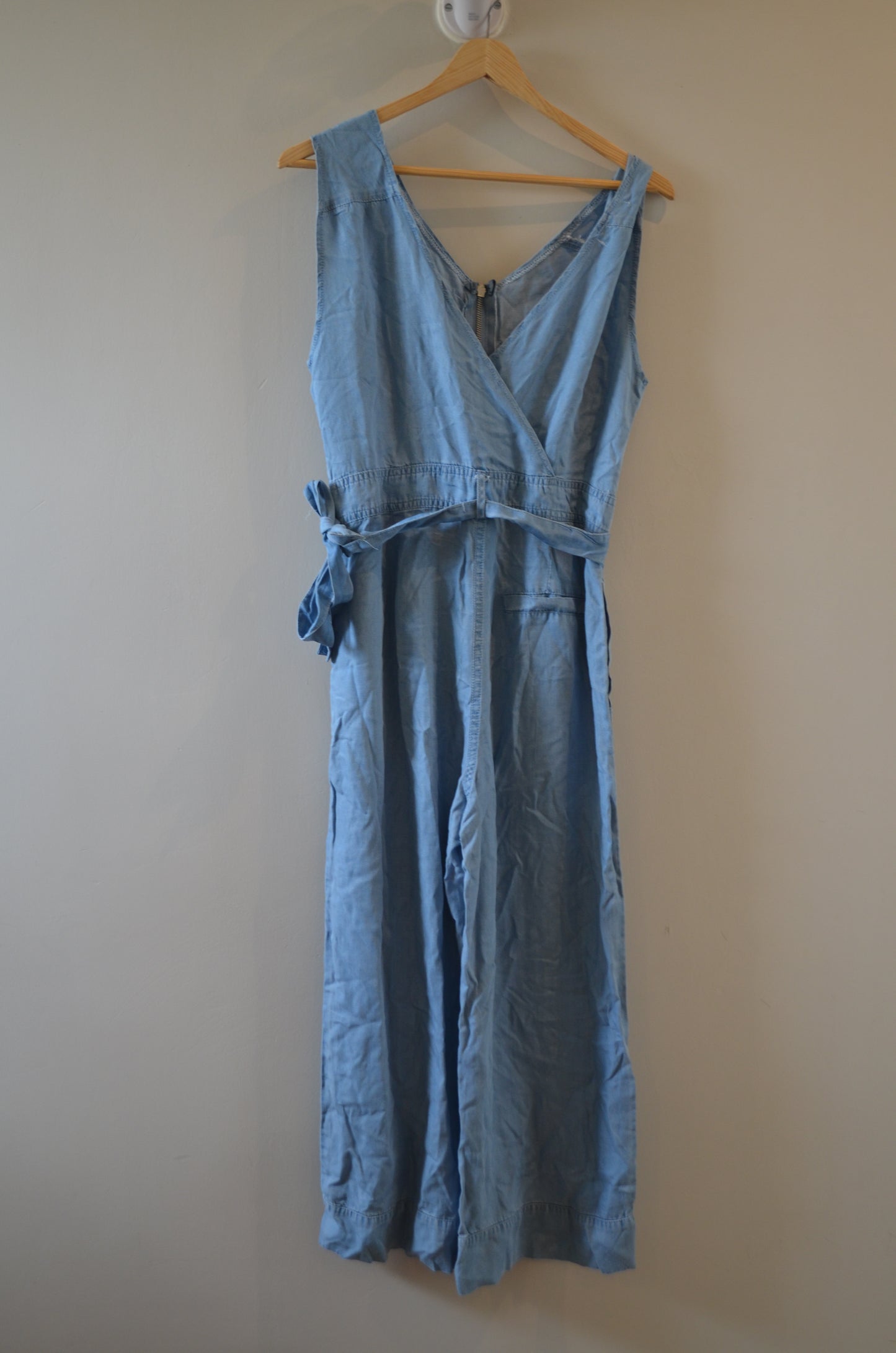 Soft Denim Long Jumpsuit