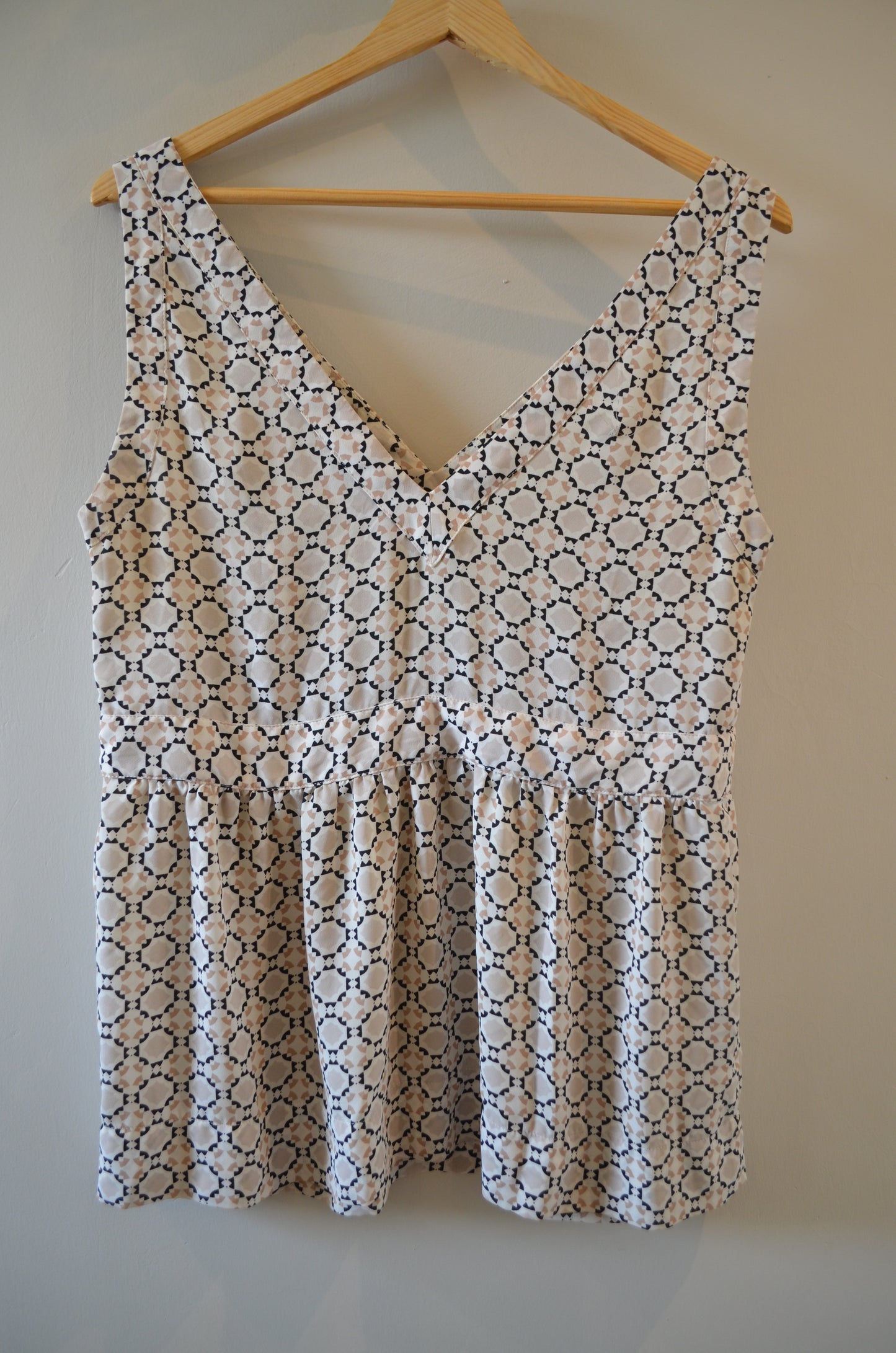 Patterned Sleeveless Top