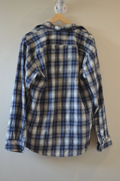 Men's Blue Flannel Shirt