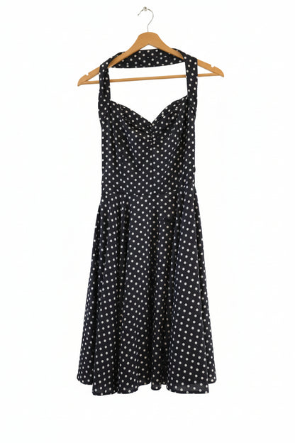 Polka Dotted Halter Dress