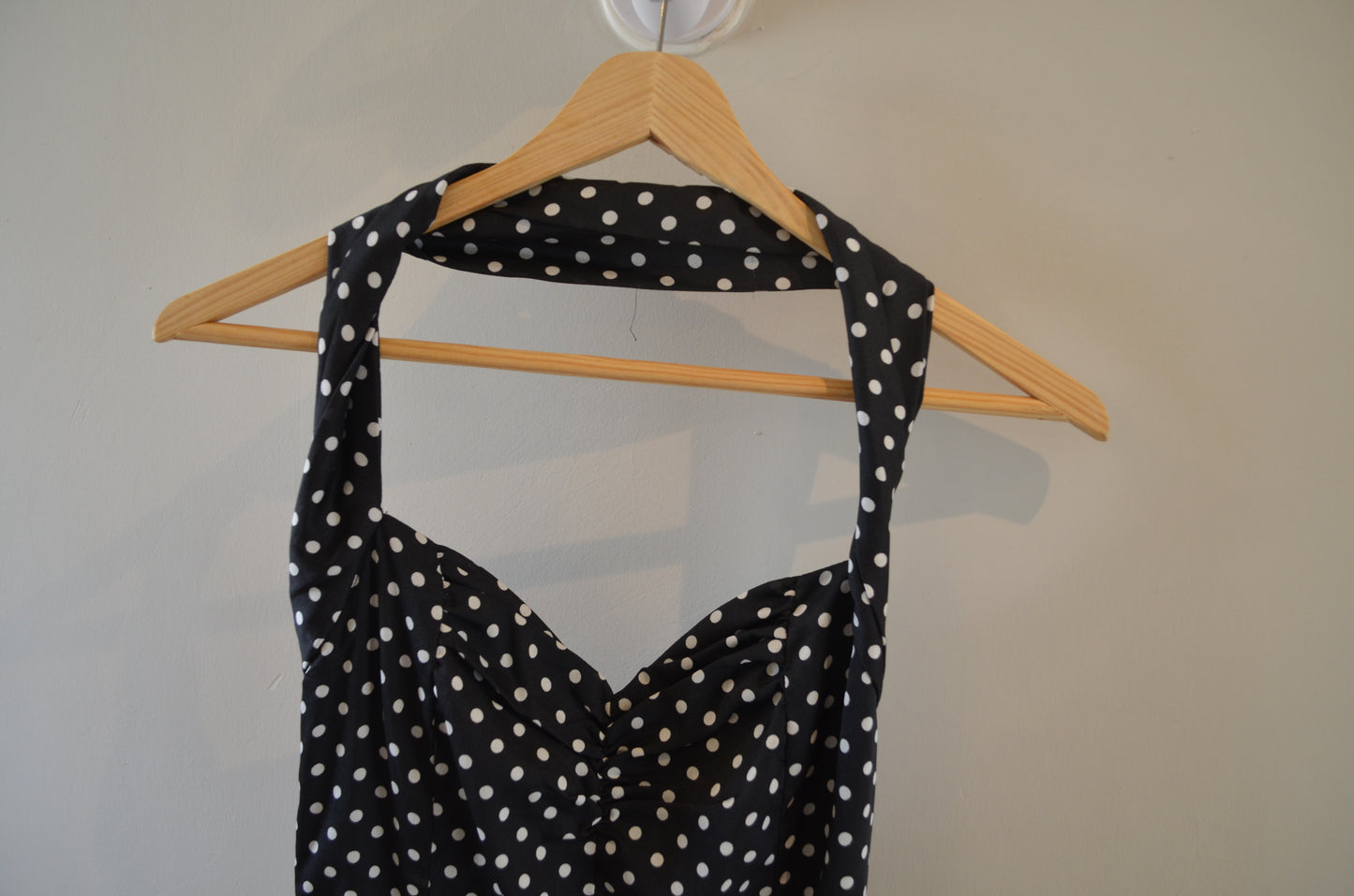 Polka Dotted Halter Dress