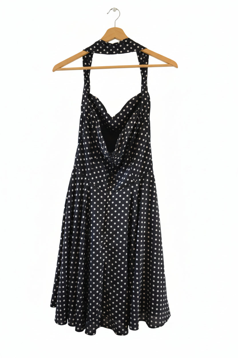 Polka Dotted Halter Dress