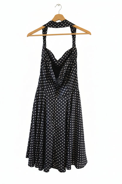 Polka Dotted Halter Dress