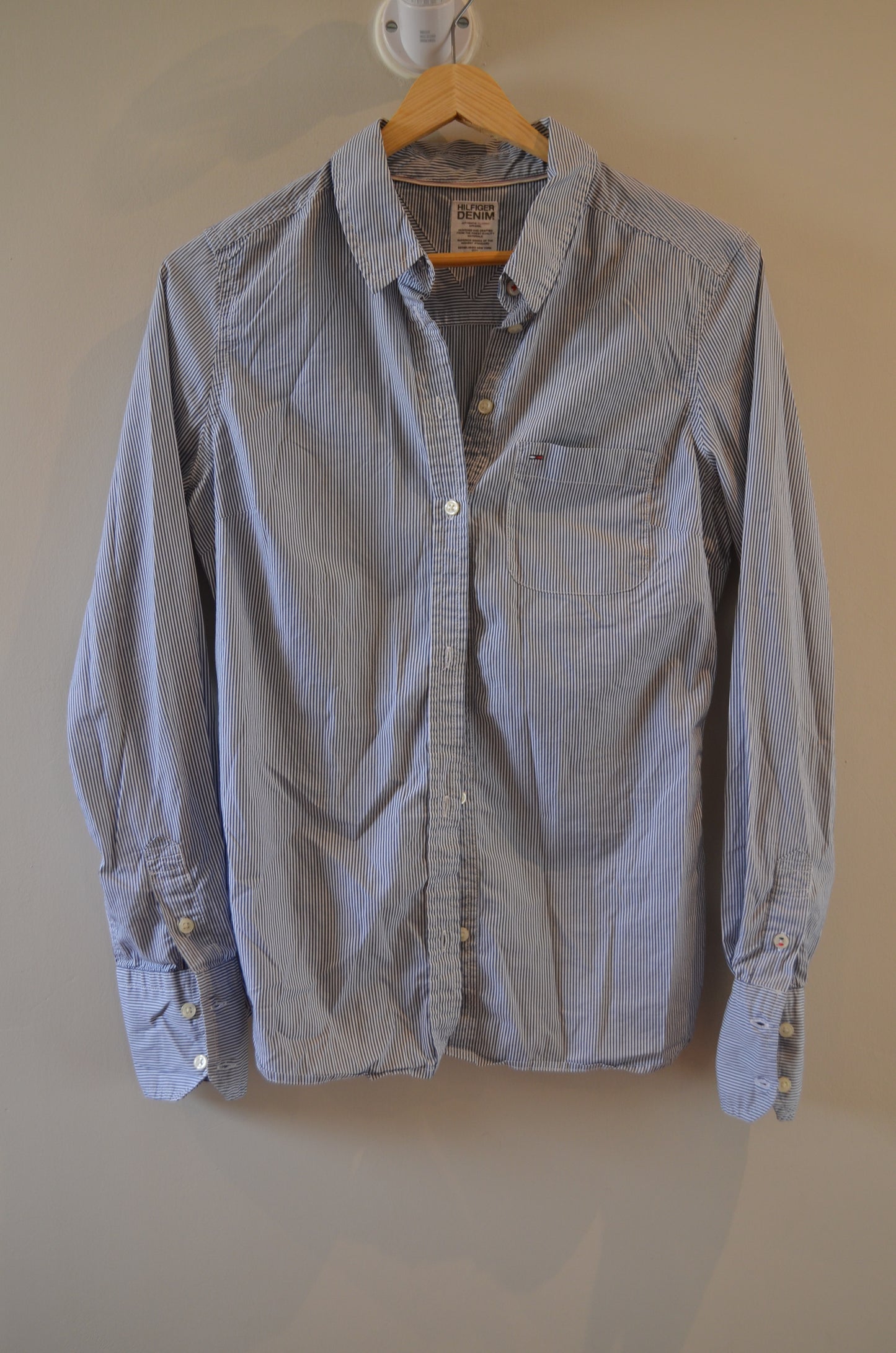 Blue & White Striped Shirt