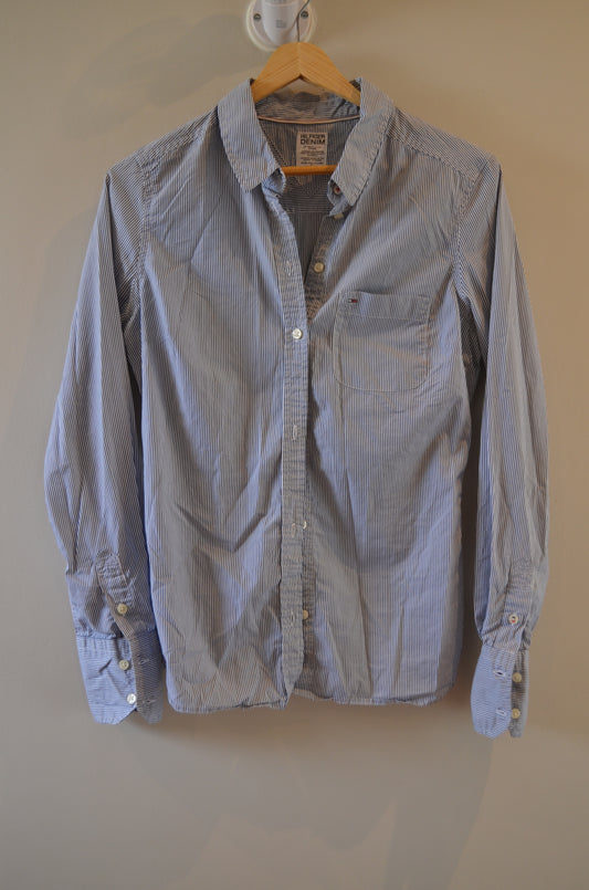 Blue & White Striped Shirt