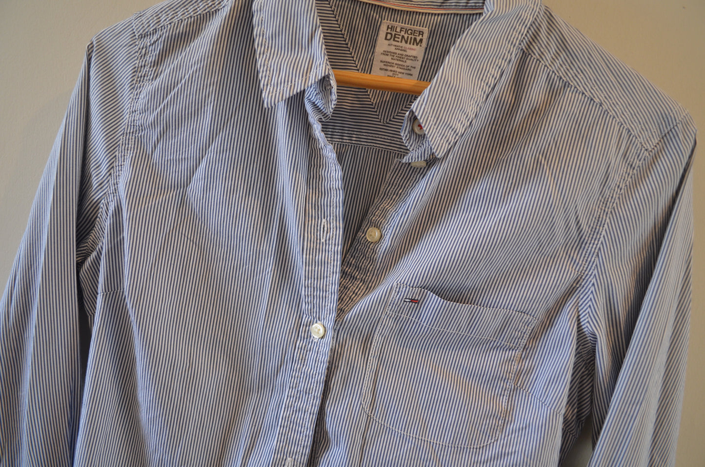 Blue & White Striped Shirt