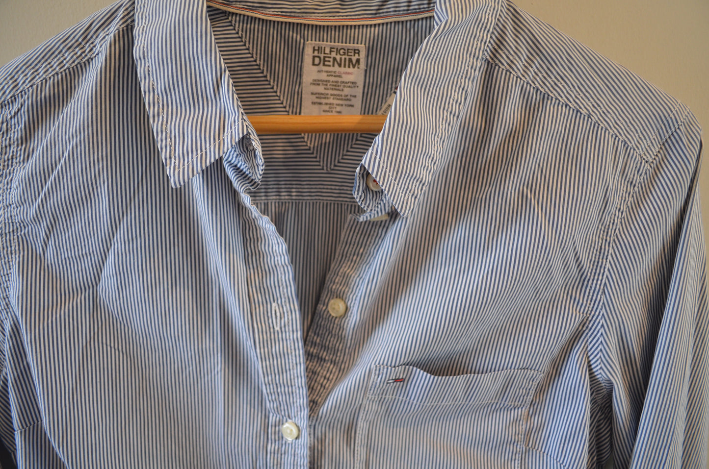 Blue & White Striped Shirt