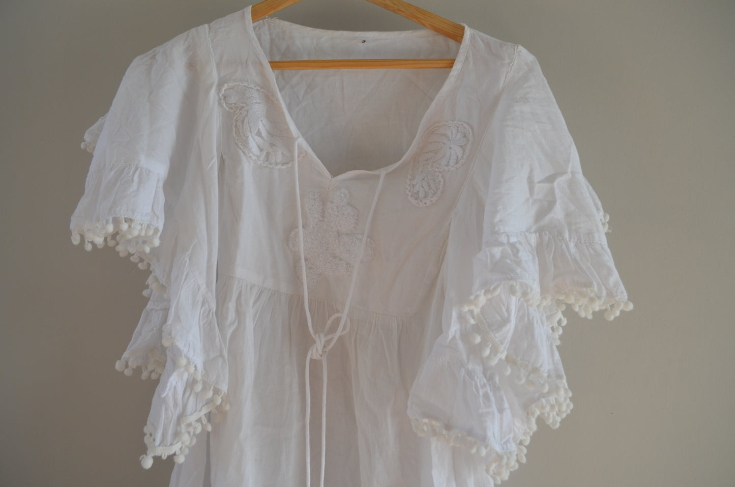 Boho Ruffled Sleeve Top