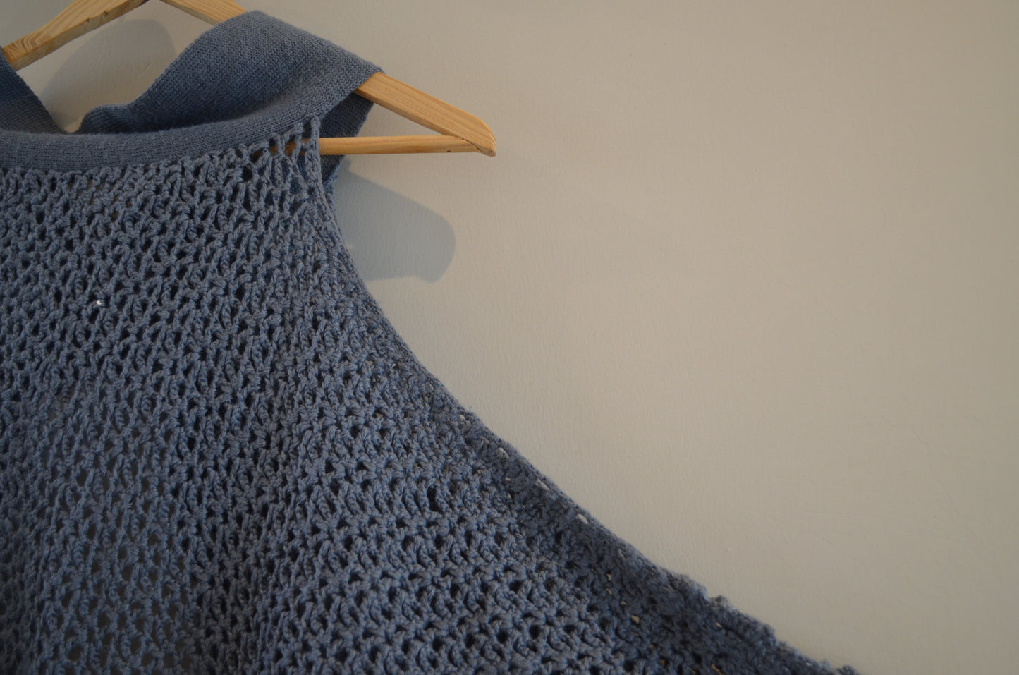 Cutout Poncho Short Sweater