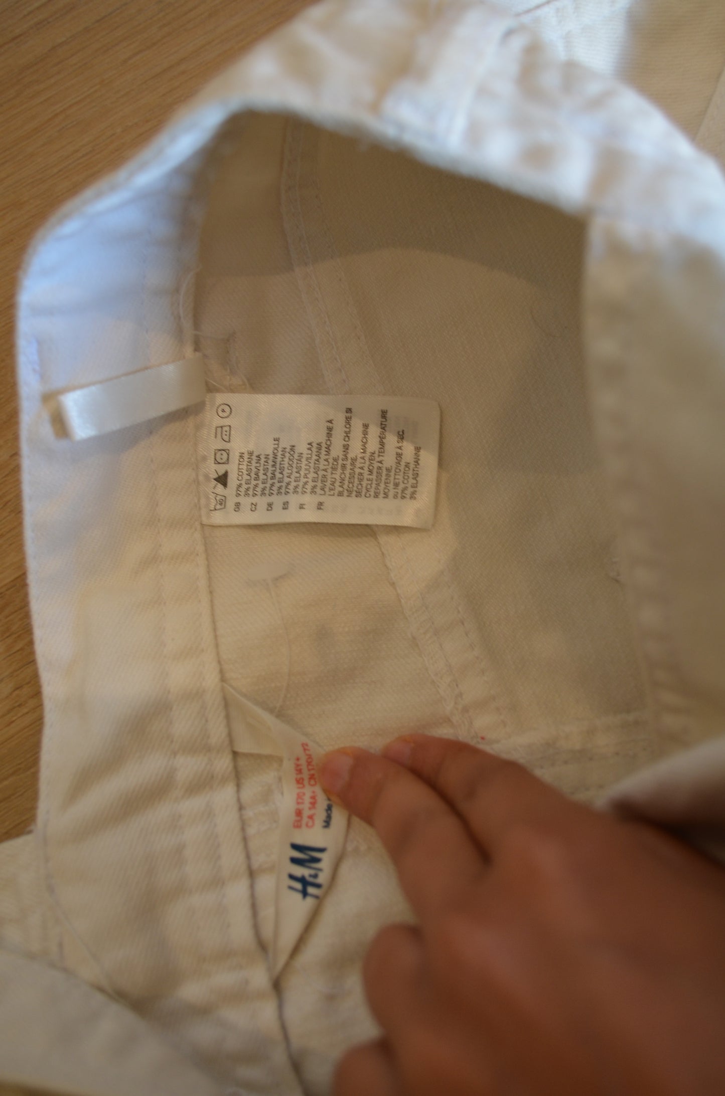 White overall dungarees