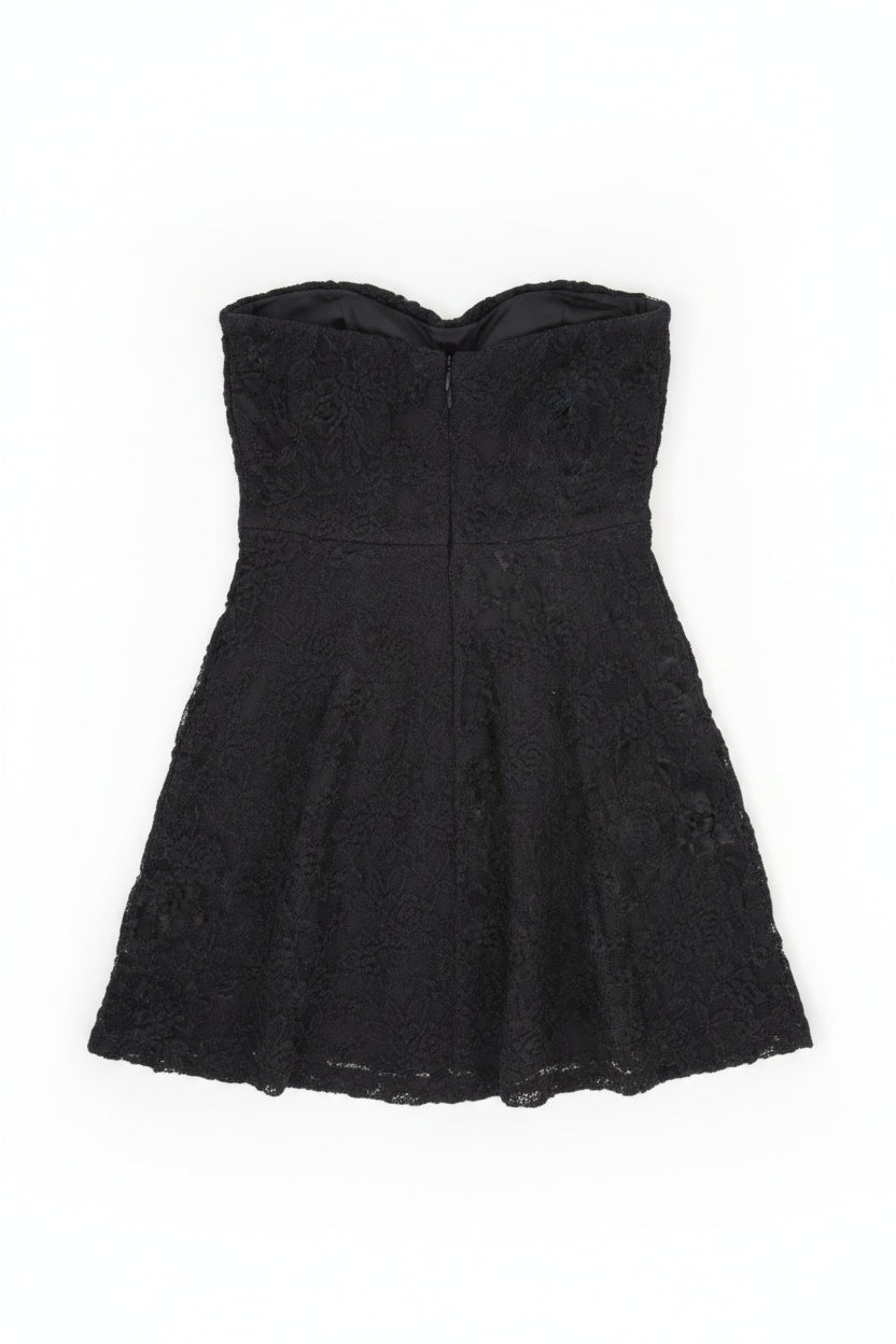 Lace Strapless Mini Dress