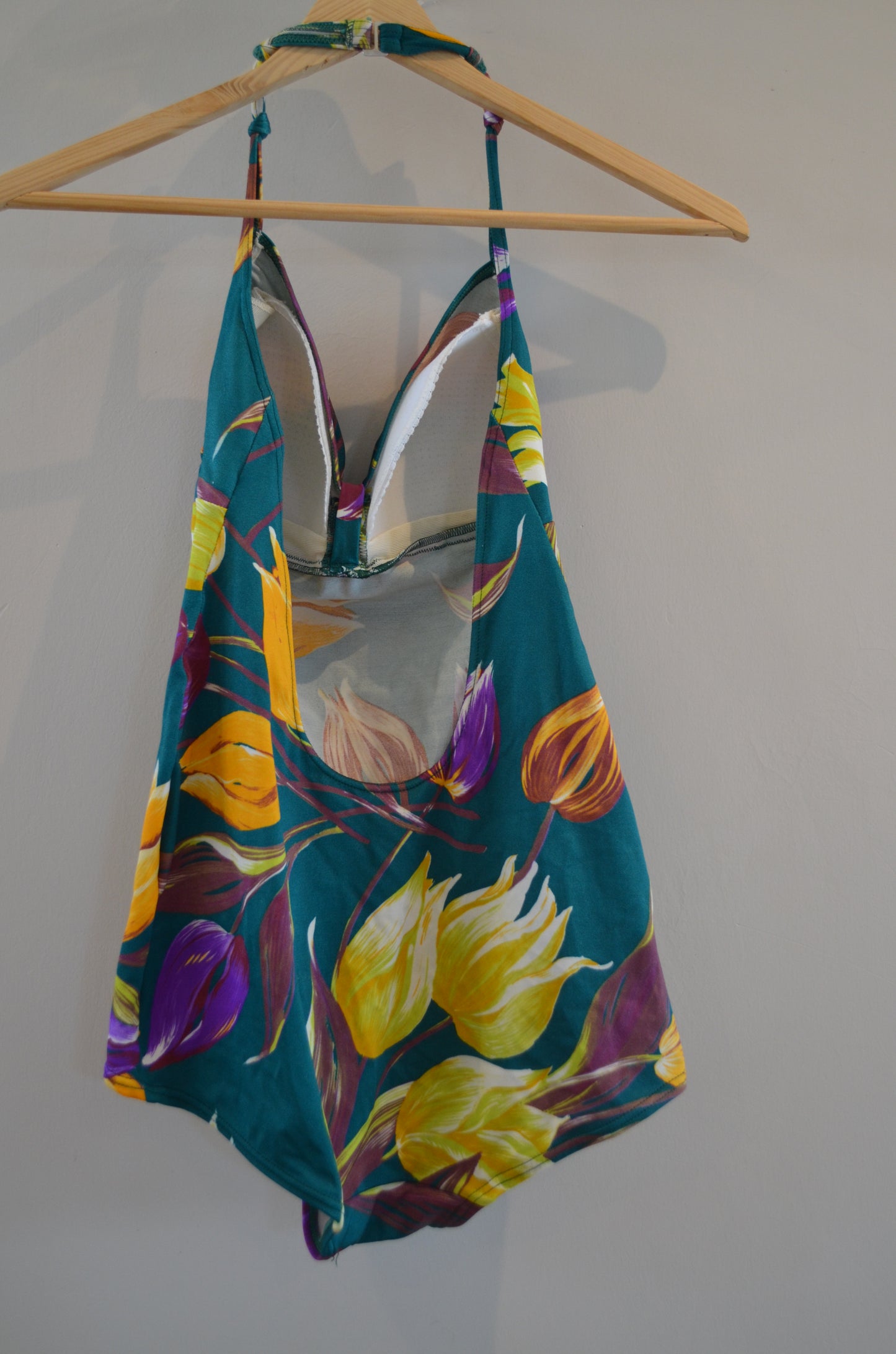 Green & Purple Halter Swimsuit