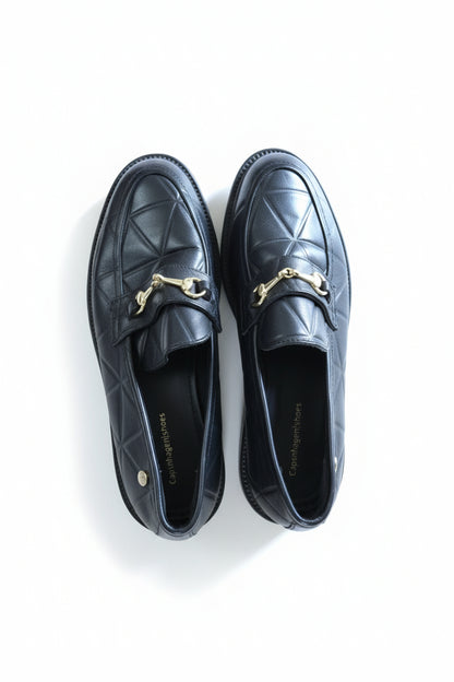 Black Buckle Loafers