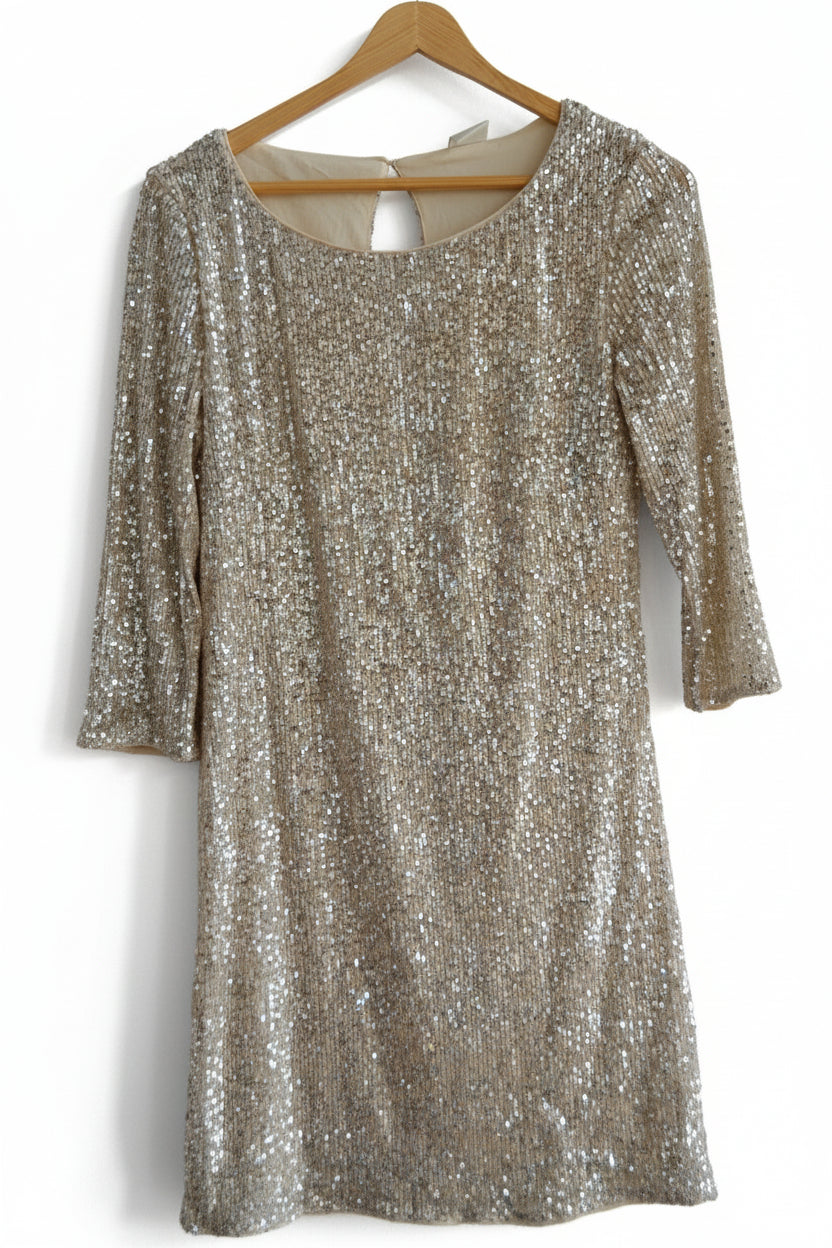 Gold Shimmer Party Dress