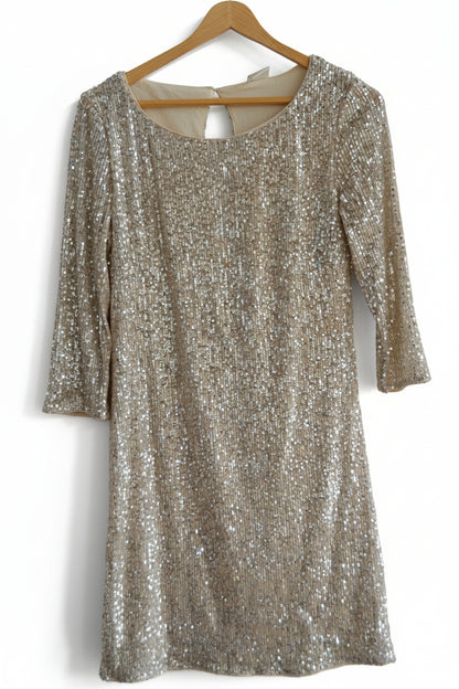 Gold Shimmer Party Dress