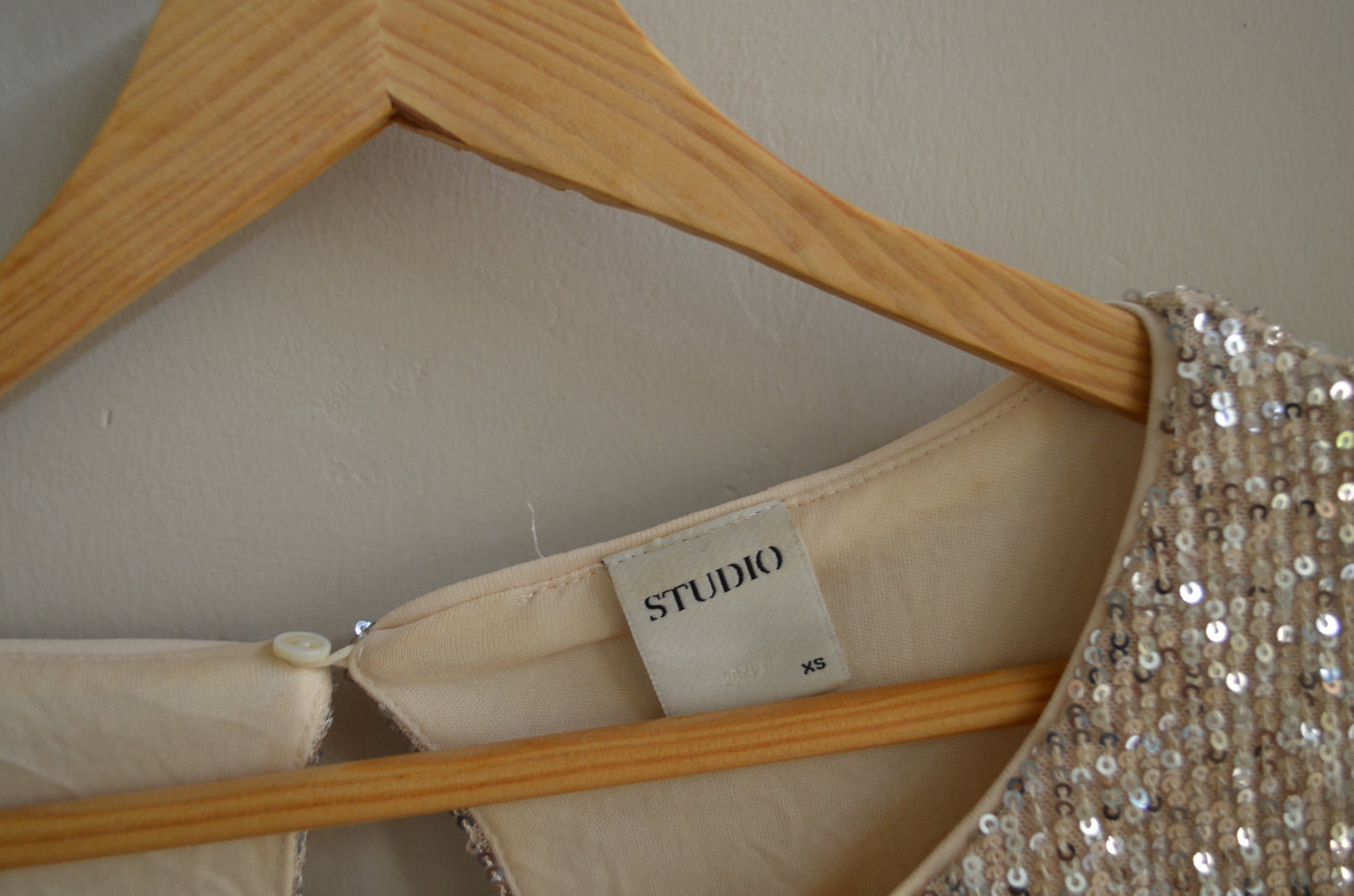 Gold Shimmer Party Dress