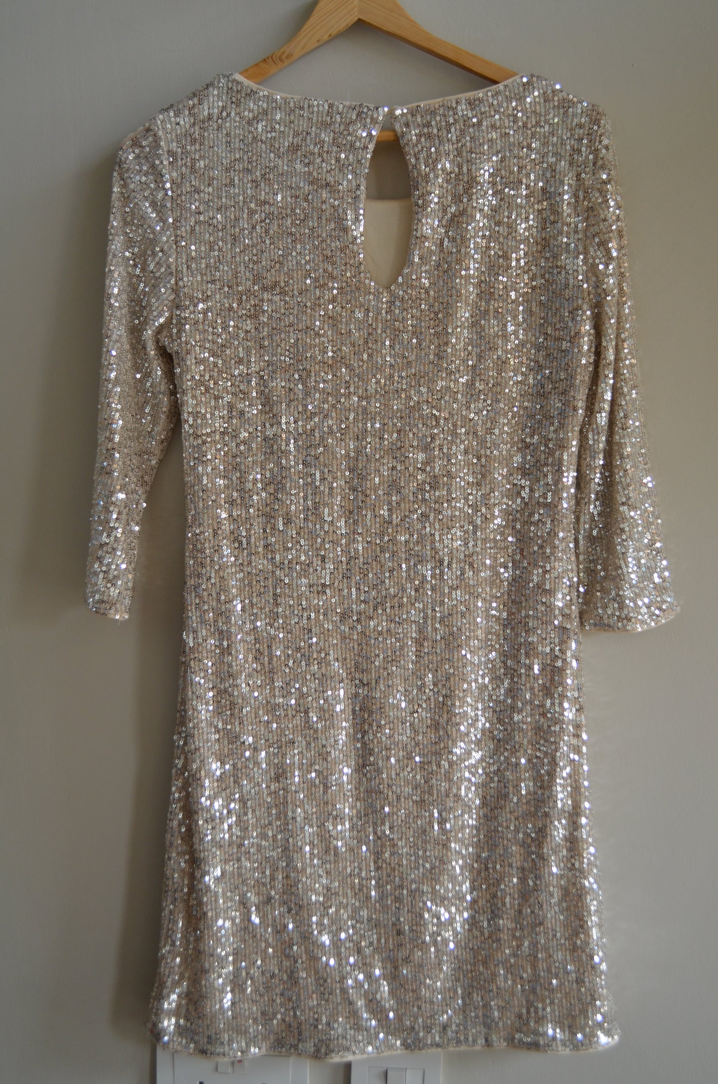 Gold Shimmer Party Dress