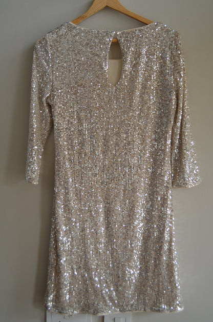 Gold Shimmer Party Dress