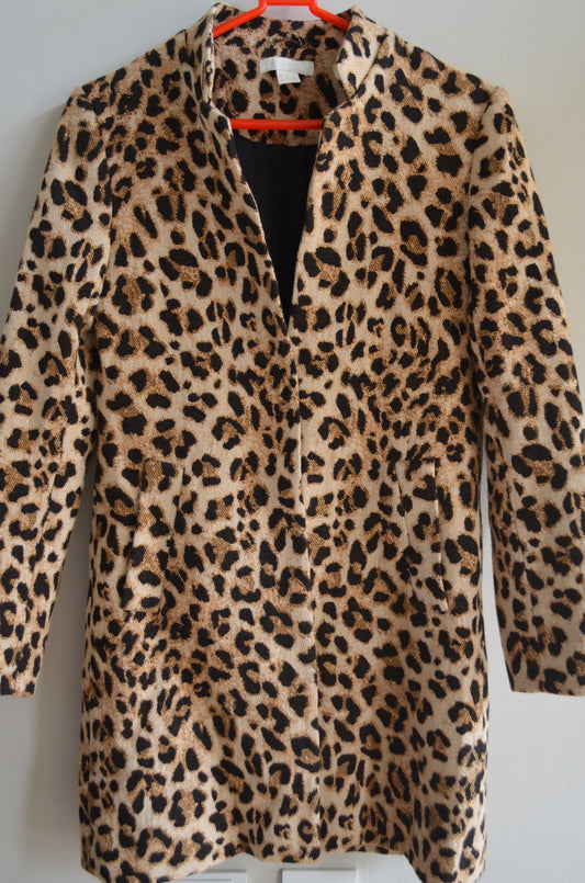 Animal Print Long Coat