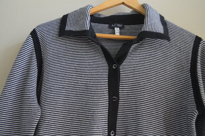 Striped Cardigan Sweater