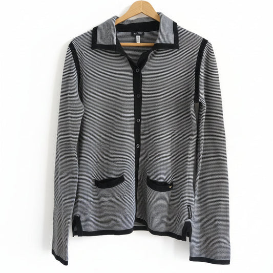 Striped Cardigan Sweater