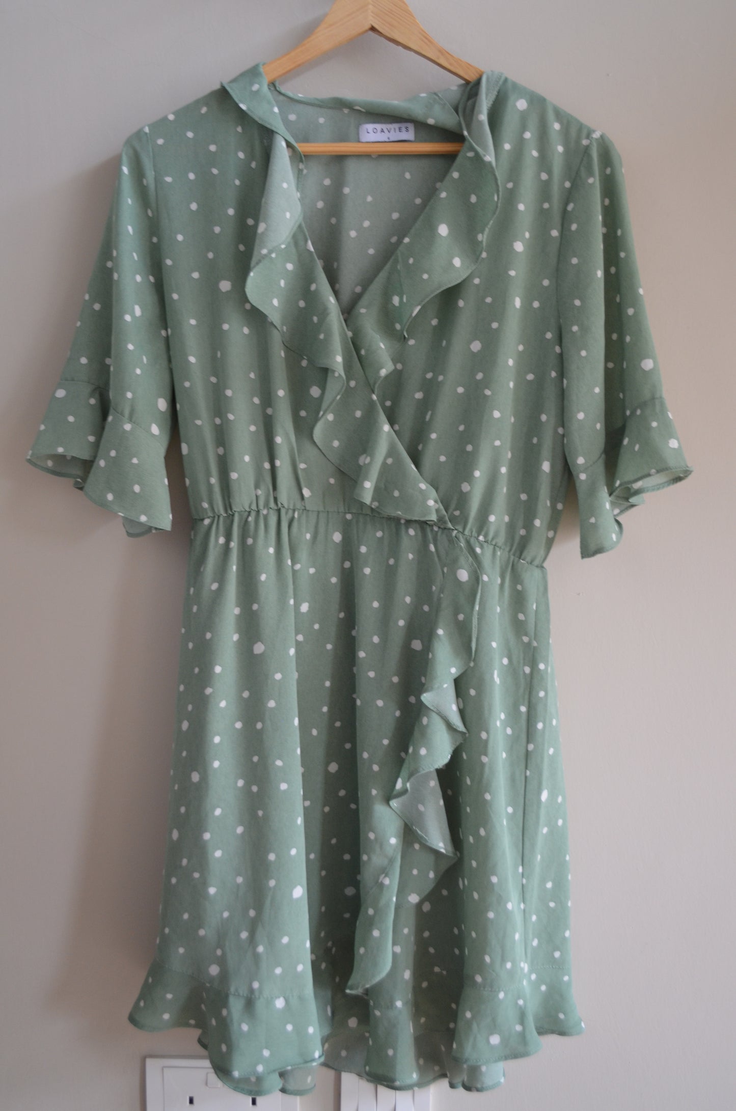 Polka Dot Green Dress