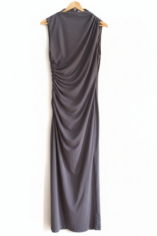 Grey Long Bodycon Dress