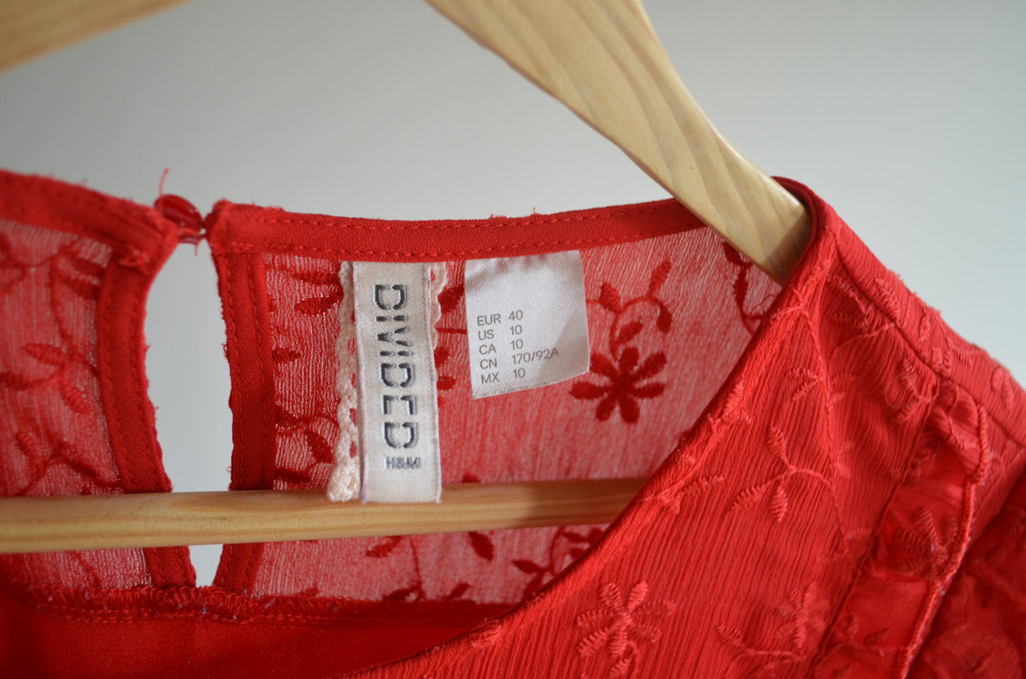 Red Full Sleeve Dress