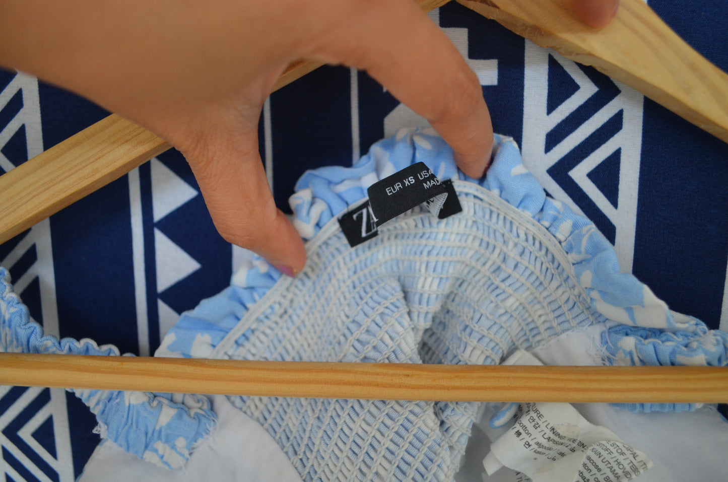 Blue Floral Bralette
